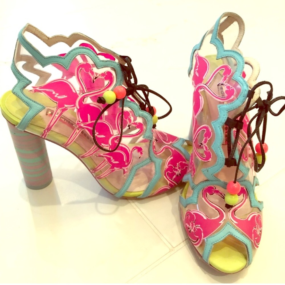 Sophia Webster 7.5 Flamingo Heels